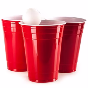 Paquete de vasos rojos