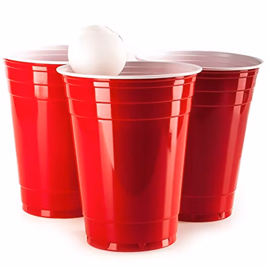 Paquete de vasos rojos